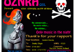 e-QSL Radio OZNRH Дания Январь 2017 года