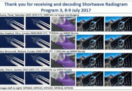 e-QSL Shortwave Radiogram Июль 2017 года