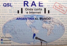 QSL RAE Argentina al Mundo Аргентина США Май 2017 года