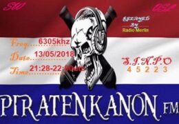 e-QSL Piraten Kanon FM Великобритания Май 2018 года