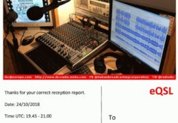 e-QSL IBC Italian Broadcasting Corporation Май Октябрь 2018 года