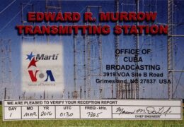 QSL Radio Marti США 2016 год