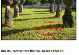 e-QSL KTWR Guam Декабрь 2018 года