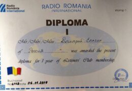 QSL Radio Romania International Румыния Октябрь — Декабрь 2018 года