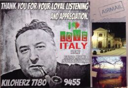 QSL I love Italy WRMI Италия Июнь 2019 года