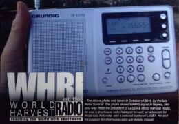 QSL WHRI США World Harvest Radio Июнь 2020 года