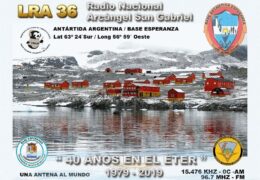 e-QSL LRA 36 Radio Nacional Arcangel San Gabriel Антарктика Октябрь 2019 года