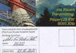 e-QSL RADIO SE-TA 2 Германия Сентябрь Октябрь 2020 года