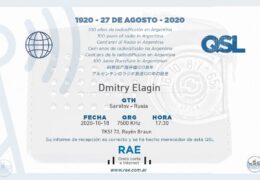 e-QSL RAE Argentina al Mundo Армения Октябрь 2020 года