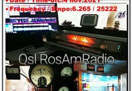 e-QSL Ros AM Radio Нидерланды Ноябрь 2021 года